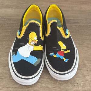 Vans Classic Slip-On The Simpsons Homer/ Bart 5.5M/7W USED